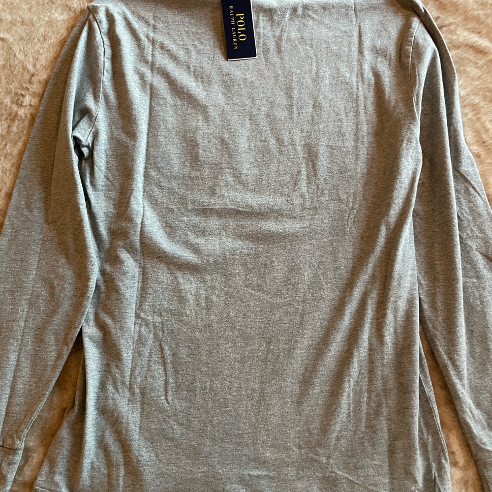 Polo RL Gray Long Sleeve Tee - Picture 4 of 4